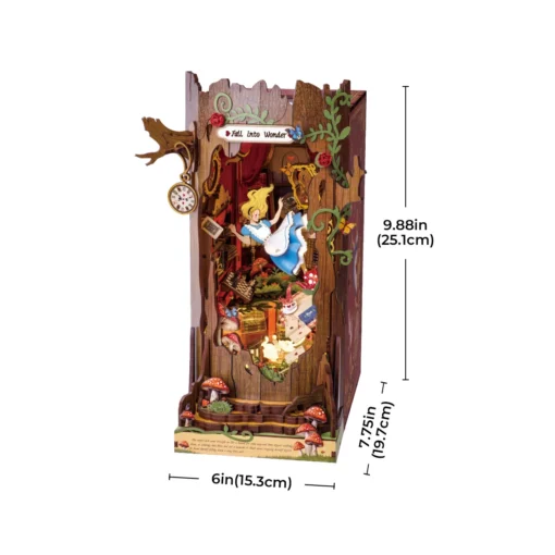 Book Nook Alice au pays des merveilles, ROBOTIME