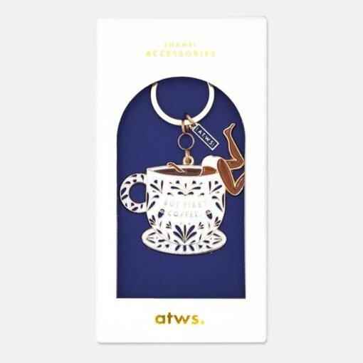 Porte-clés "But First Coffee", ATWS