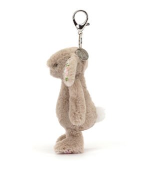 Blossom Beige Bunny Petal Bag Charm, Jellycat