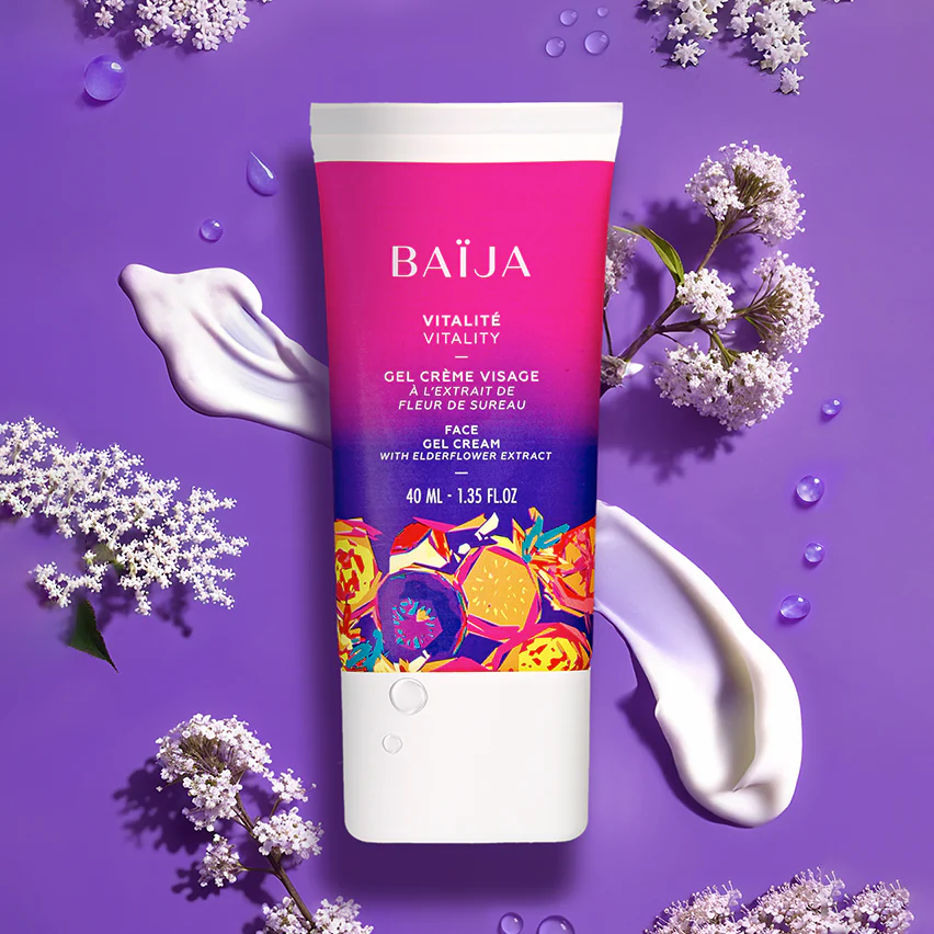Gel Crème Visage à l'Extrait de Fleur de Sureau, Baïja