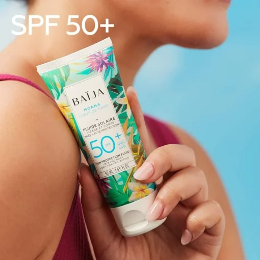 Fluide Solaire Haute Protection SPF 50+ Moana, Baïja