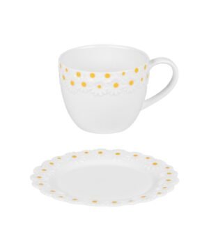 Coffret de 4 tasses à thé Marguerite 30 cl, BASTIDE