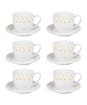 Coffret de 6 tasses à thé Marguerite 30 cl, BASTIDE