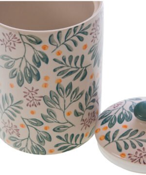 Alternative view of Pot hermétique en grès peint à la main, Cades