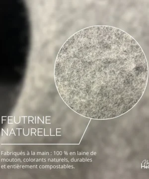 Alternative view of Vase marron clair en Feutrine – New Heidi