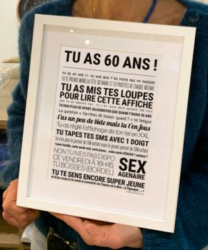 Carte 60 ans - TOUT EST DIT