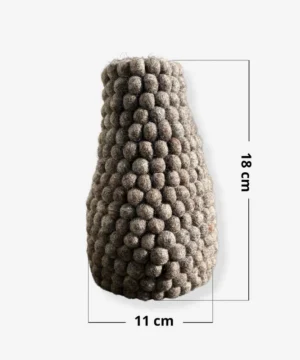 Vase marron clair en Feutrine – New Heidi