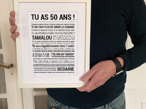 Carte 50 ans pour un Homme - TOUT EST DIT