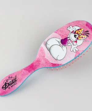 Brosse à Cheveux Diddlina en Robe Rose