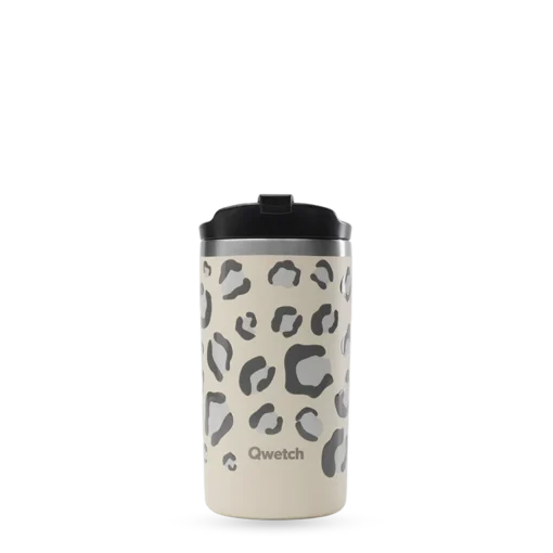 Mug Isotherme Léopard sable en Inox Recyclé – Pratique, durable et stylé