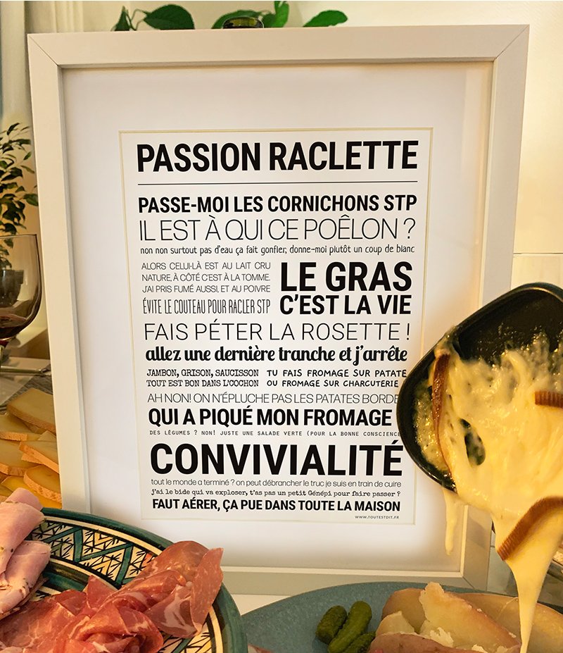 Affiche Raclette - TOUT EST DIT