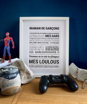 Affiche Maman de garçon - TOUT EST DIT