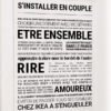INSTALLER EN COUPLE - TOUT EST DIT