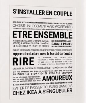 INSTALLER EN COUPLE - TOUT EST DIT