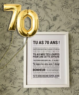 Carte 70 ans - TOUT EST DIT