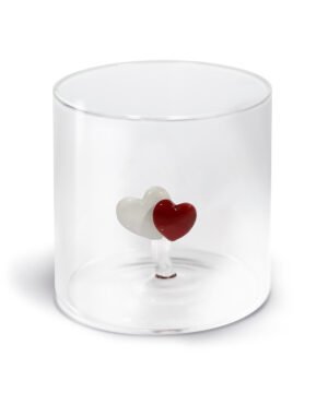 Alternative view of Verre en borosilicate Coeurs 250 ml – WD Lifestyle