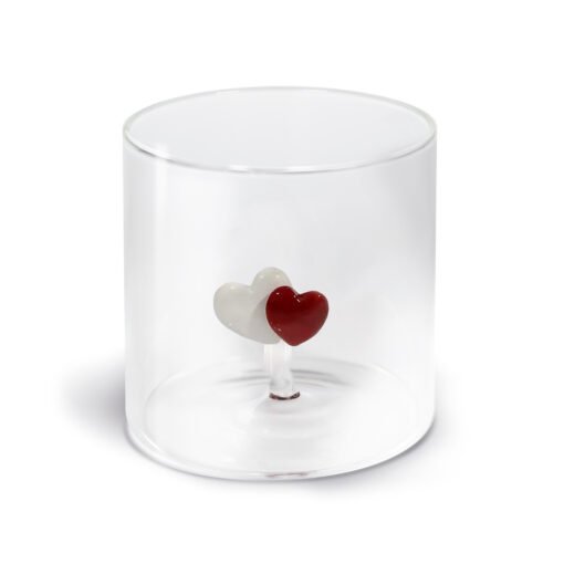 Verre en borosilicate Coeurs 250 ml – WD Lifestyle