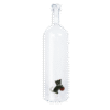 Bouteille en verre soufflé borosilicate "Chat"