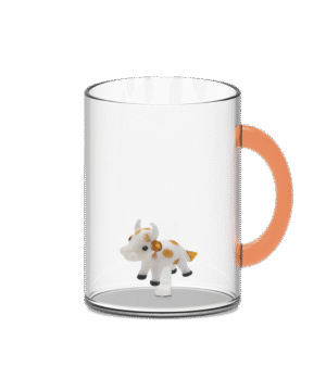 Mug en verre soufflé Vache – WD Lifestyle