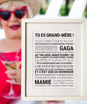 Affiche Tu es Grand Mère - TOUT EST DIT