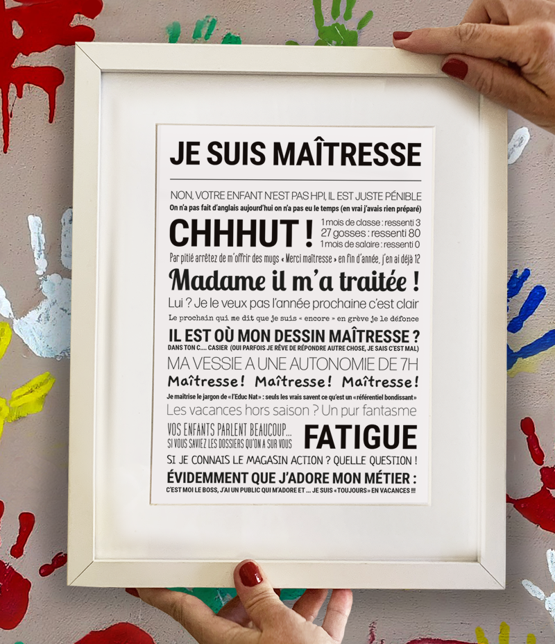 Affiche Maitresse - TOUT EST DIT