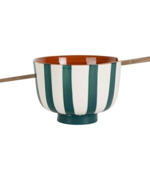 Bol + Baguettes Alaria Blanc & Émeraude