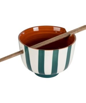 Alternative view of Bol + Baguettes Alaria Blanc & Émeraude - SEMA