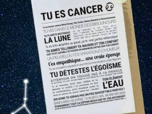 Carte astrologie Cancer - TOUT EST DIT