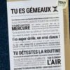 Carte astrologie Gémeaux - TOUT EST DIT