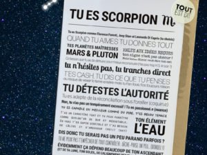 Carte astrologie Scorpion - TOUT EST DIT