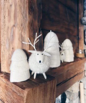 Cerfs Boule Blanc 12 cm, New Heidi – Image 3