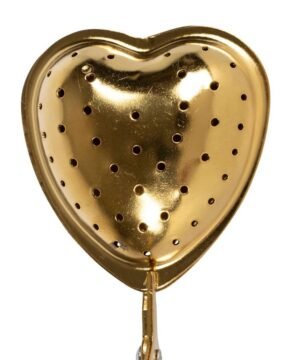 Alternative view of Infuseur à thé Boîte Cœur doré – Praticité et charme en inox