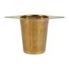 Infuseur à thé Losange doré 12,5×7×7,5 cm – Inox