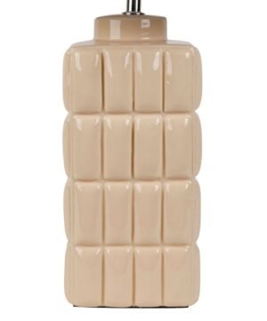 Alternative view of Lampe Funy beige + naturel – Élégance chaleureuse en céramique