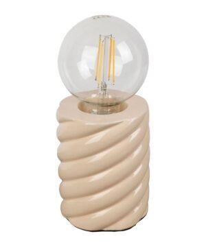 Lampe Nira beige D10×H13 cm – Céramique