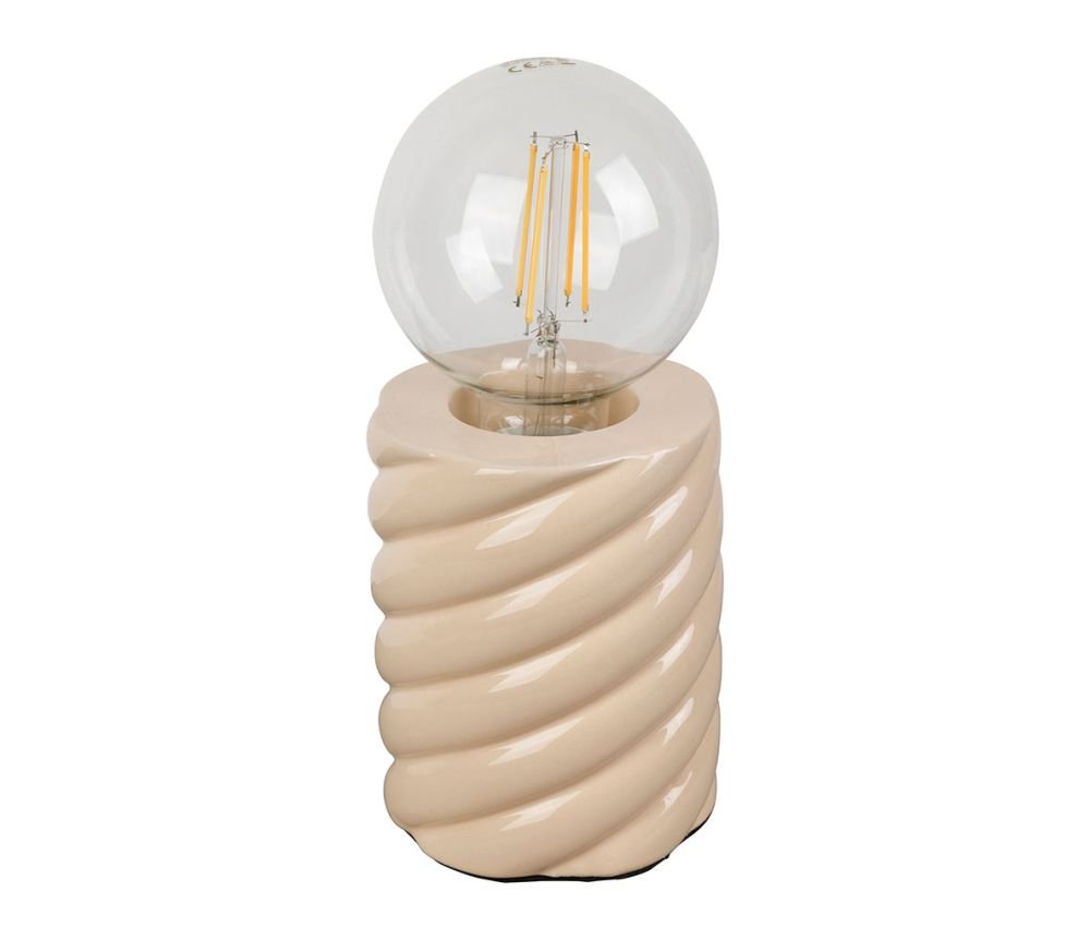 Lampe Nira beige D10×H13 cm – Céramique