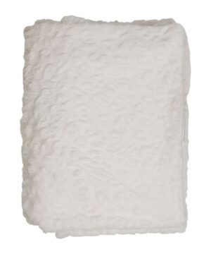 Alternative view of Plaid Félien blanc – Douceur et élégance pour des moments cocooning