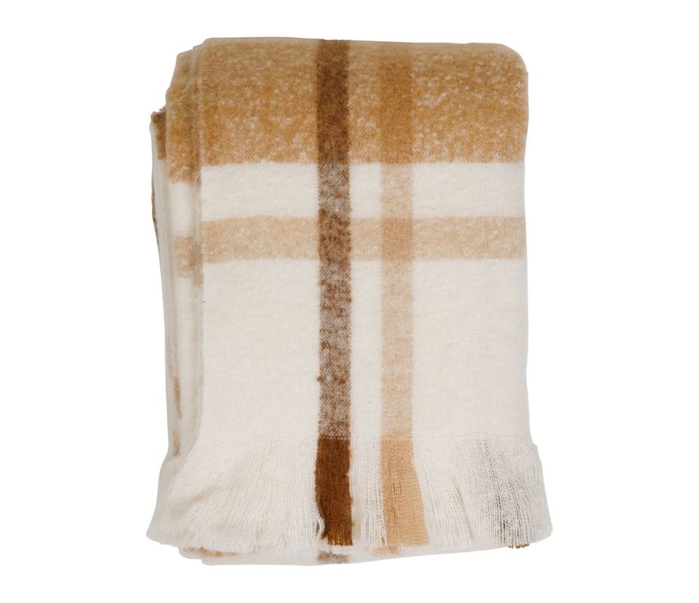 Plaid KLOSEN Beige 170x130 cm – SEMA – Image 3