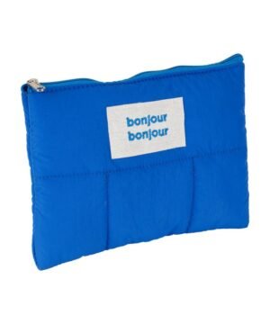 Pochette Quilted Indigo – 20x15 cm