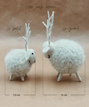 Alternative view of Cerfs Boule Blanc 12 cm, New Heidi