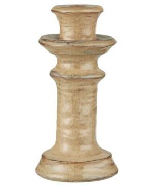 Porte-bougie en grès brun clair, IB Laursen