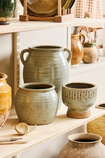 Pot Margot Gris Rainuré avec Anses, IB Laursen – Image 2