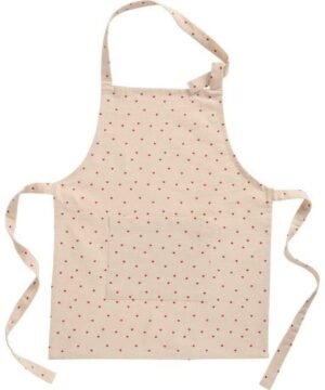 Tablier “Valentin mini natural” avec cœurs rouges, IB Laursen