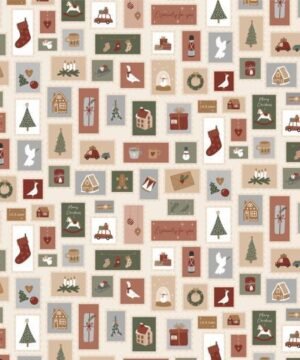 Serviettes en papier au motif timbres de Noël, IB Laursen