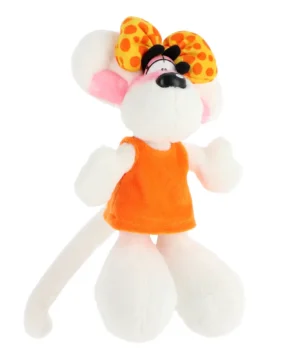 peluche diddlina orange 20cm
