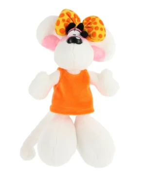peluche diddlina orange 20cm