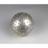 Boule lumineuse rotative “Stars” en verre argent – 12 cm (Petite étoile)