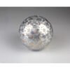 Boule lumineuse rotative “Stars” argent scintillant – 15 cm