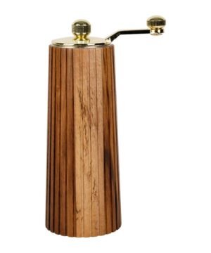 Moulin à Poivre & Sel Ablis Doré en acacia et céramique, Yliades