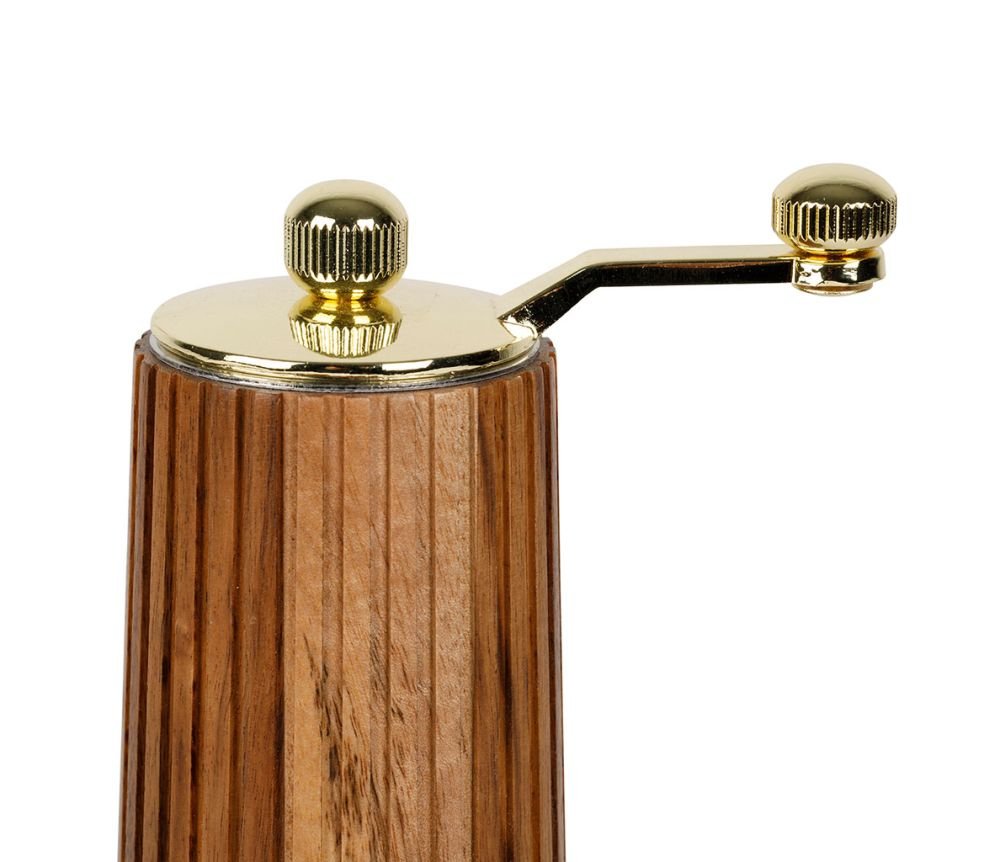 Moulin à Poivre & Sel Ablis Doré en acacia et céramique, Yliades – Image 2